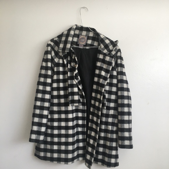 Fall/ Winter XXI Gingham Peacoat - Picture 2 of 5